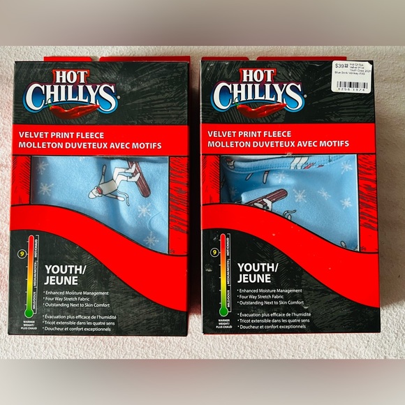 Brand new Hot Chillys velvet fleece base layer kids size XXS (2-3) - Picture 2 of 3